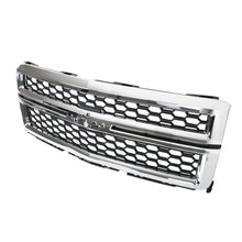 Load image into Gallery viewer, 2014–2015 Chevrolet Silverado 1500 Front Upper Grille Grill Chrome | OEM Fit