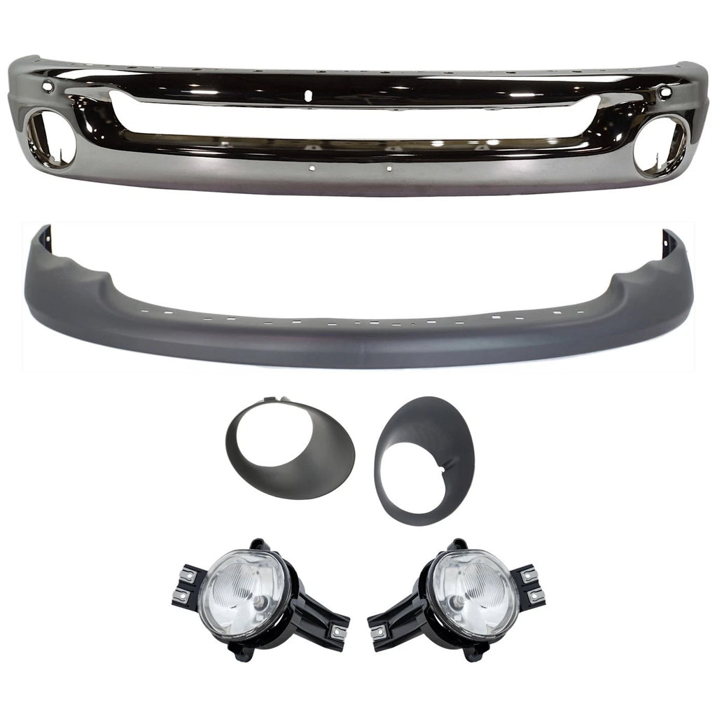 2002–2005 Dodge Ram 1500 / 2500 / 3500 Front Bumper Face Bar | OEM Fit