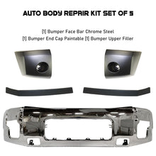 Load image into Gallery viewer, Front Bumper Chrome &amp; Bumper End Caps Kit For 2004-2007 Nissan Titan