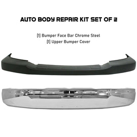 2003-2023 Chevrolet Express / GMC Savana 1500 2500 3500 4500 Front Bumper Chrome & Upper Cover | OEM Fit