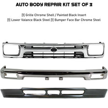 Load image into Gallery viewer, Front Bumper Chrome &amp; Grille Assembly &amp; Valance Kit For 1989-1995 Toyota Pickup 2WD