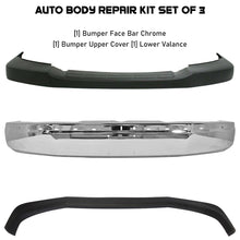 Load image into Gallery viewer, Front Bumper Chrome &amp; Valance Kit For 2003-2023 Chevrolet Express / GMC Savana 1500 2500 3500 4500