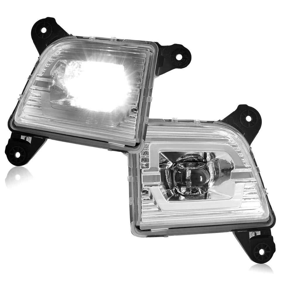 2019–2022 Chevy Silverado 1500 LED Fog Light Lamps Clear | OEM Fit