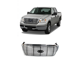 2004-2008 Ford F-150 Grille Assembly Lariat Chrome Billet Bar Insert | OEM Fit