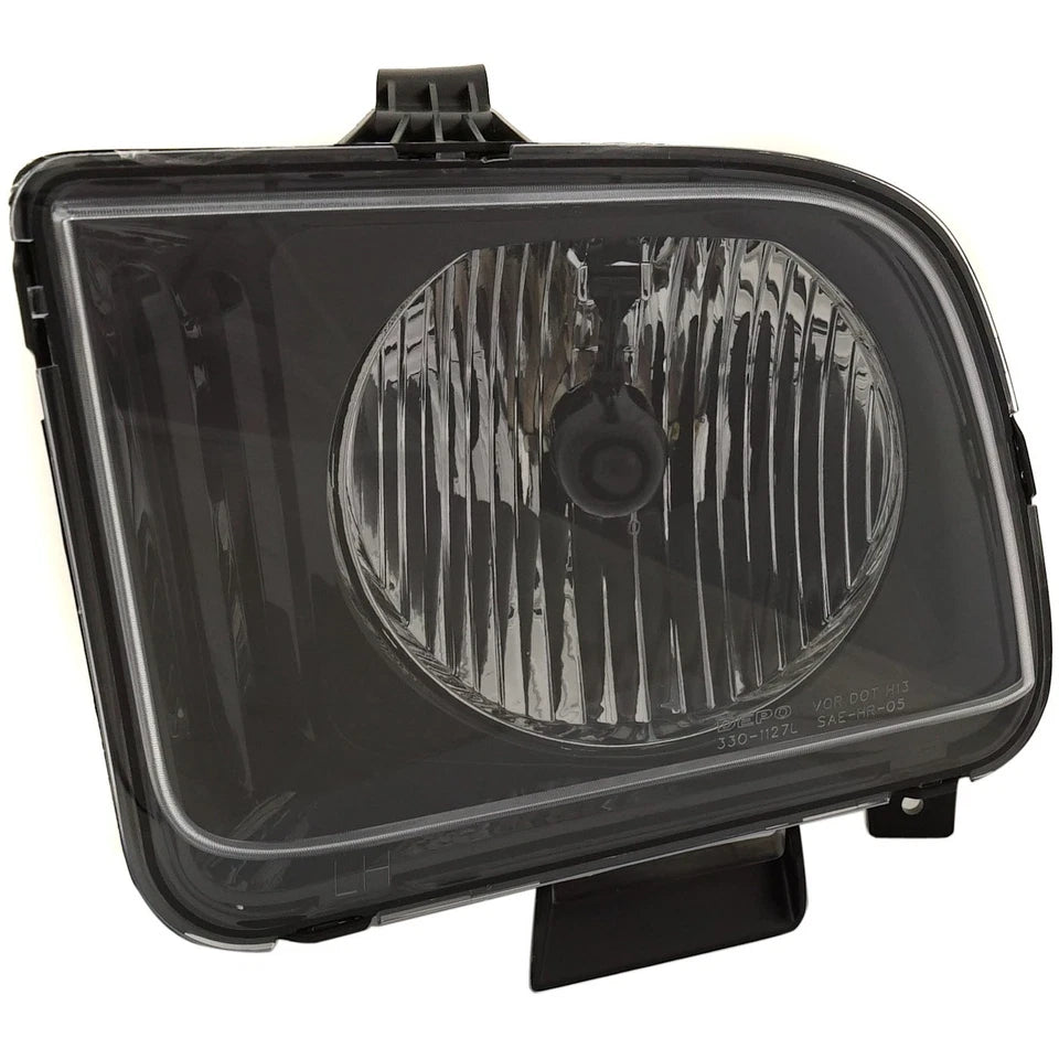 2005–2006 Ford Mustang Base / GT Headlight Set Left and Right Side Halogen w/ Bulb(s) (Set of 2) | OEM Fit