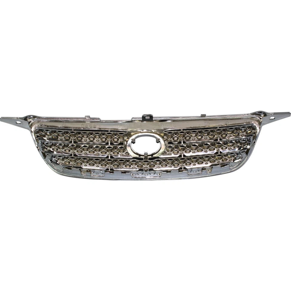 2005–2008 Toyota Corolla Grille Assembly Chrome Shell w/ Dark Gray Insert | OEM Fit