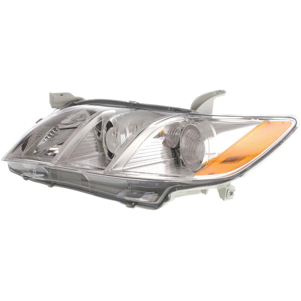 2007–2009 Toyota Camry SE/LE/XLE Headlight Set Left & Right Chrome Housing | OEM Fit