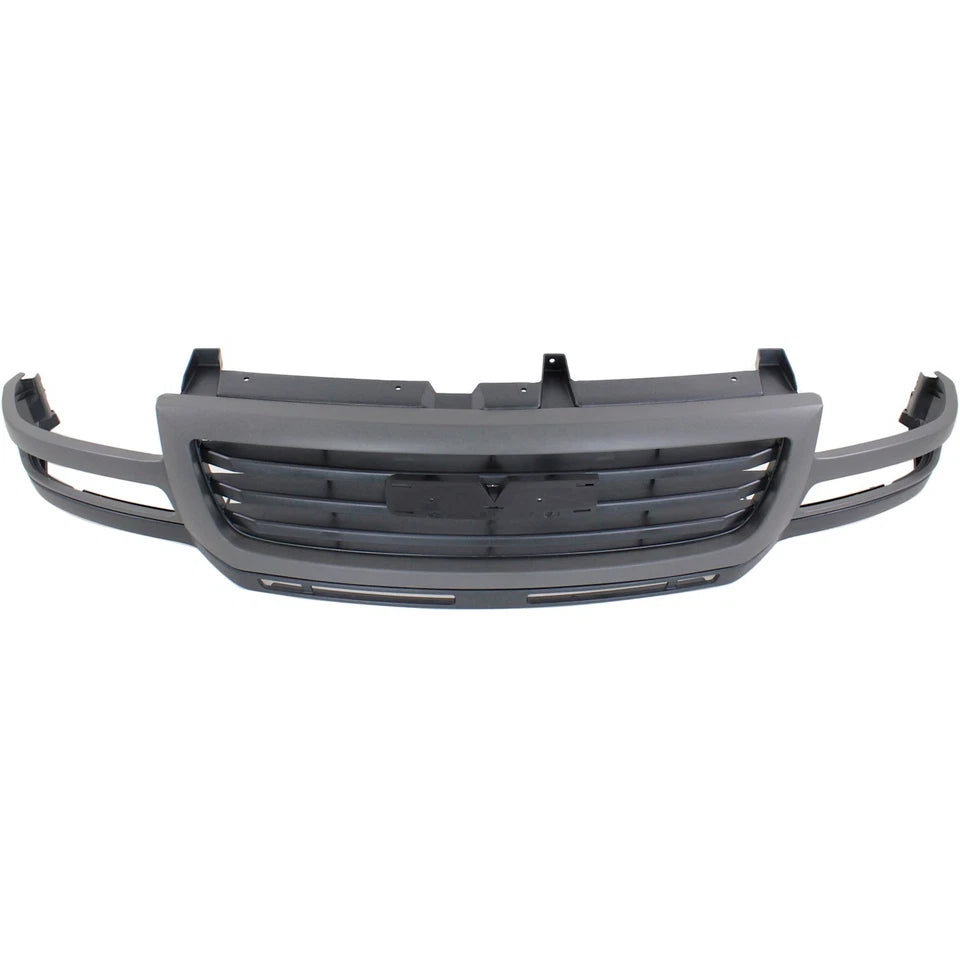 2003–2007 GMC Sierra 2500HD/3500 Grille Gray Shell w/ Black Insert | OEM Fit