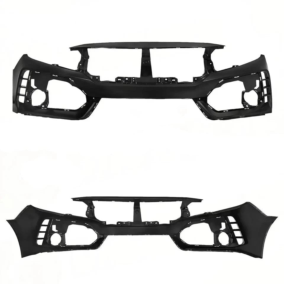 2016–2021 Honda Civic Type R Style Front Bumper Cover Kit W/ Grille | OEM Fit