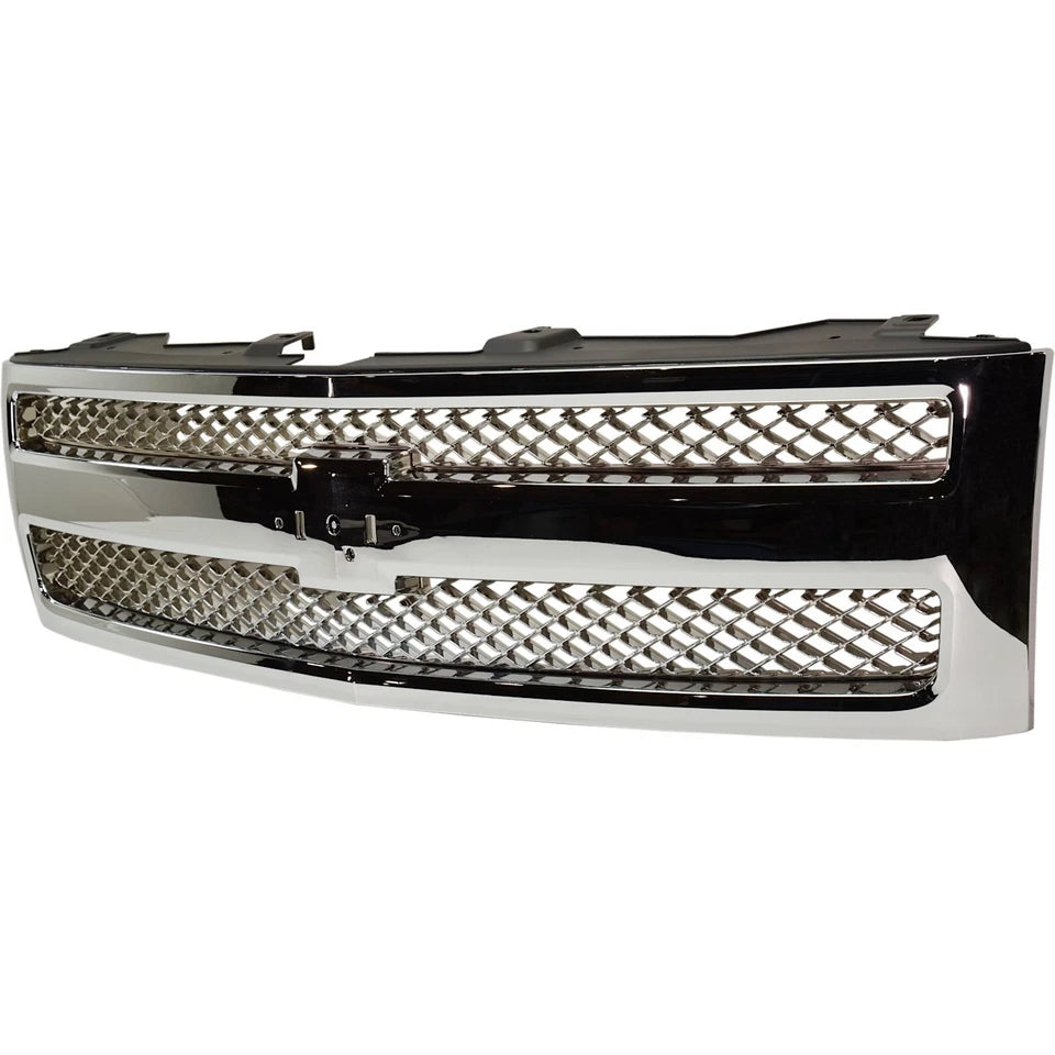 2007–2013 Chevrolet Silverado 1500 Grille Assembly Chrome Shell  | OEM Fit