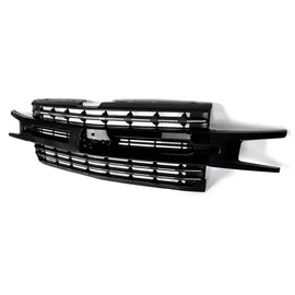 2019–2021 Chevrolet Silverado 1500  Front Upper Grille  Black | OEM Fit