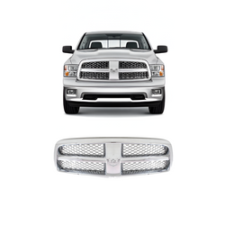 2009–2012 Dodge Ram 1500 Front Grille Chrome Plastic | OEM Fit