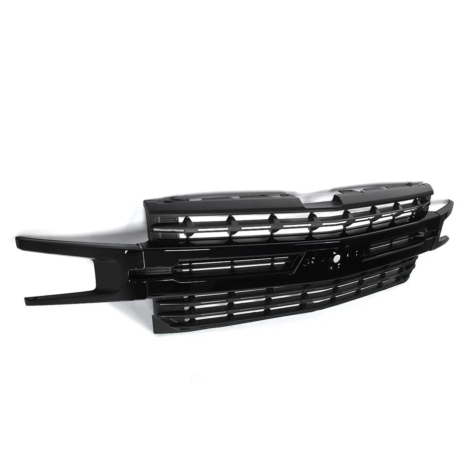 2019–2021 Chevrolet Silverado 1500  Front Upper Grille  Black | OEM Fit