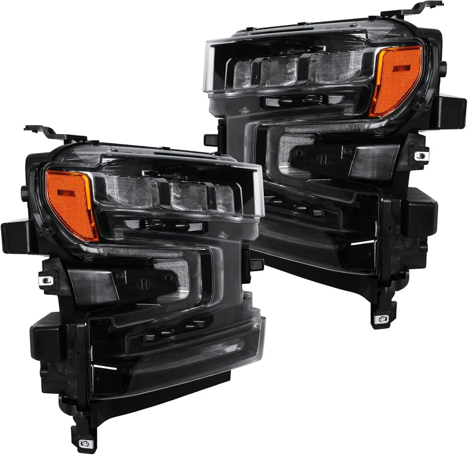 2019–2021 Chevrolet Silverado LED Headlight Headlamp RH & LH Driver/Passenger Side | OEM Fit