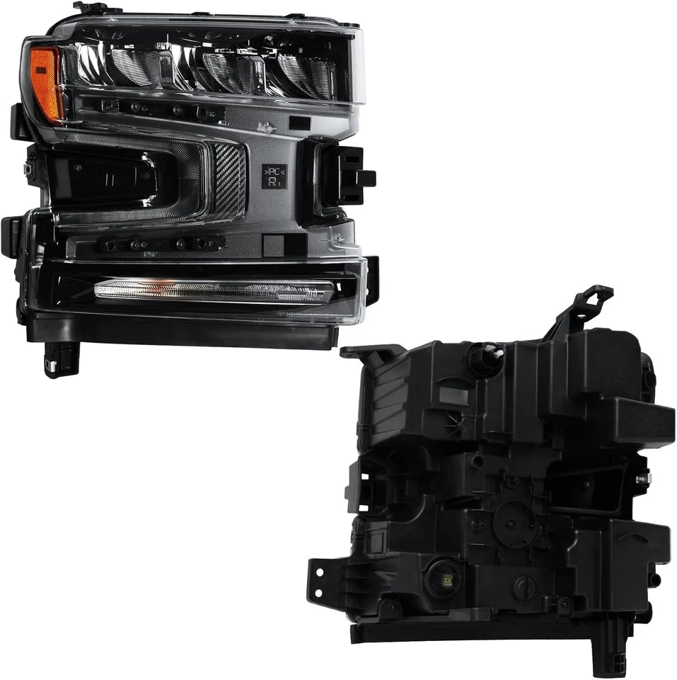 2019–2021 Chevrolet Silverado LED Headlight Headlamp RH & LH Driver/Passenger Side | OEM Fit