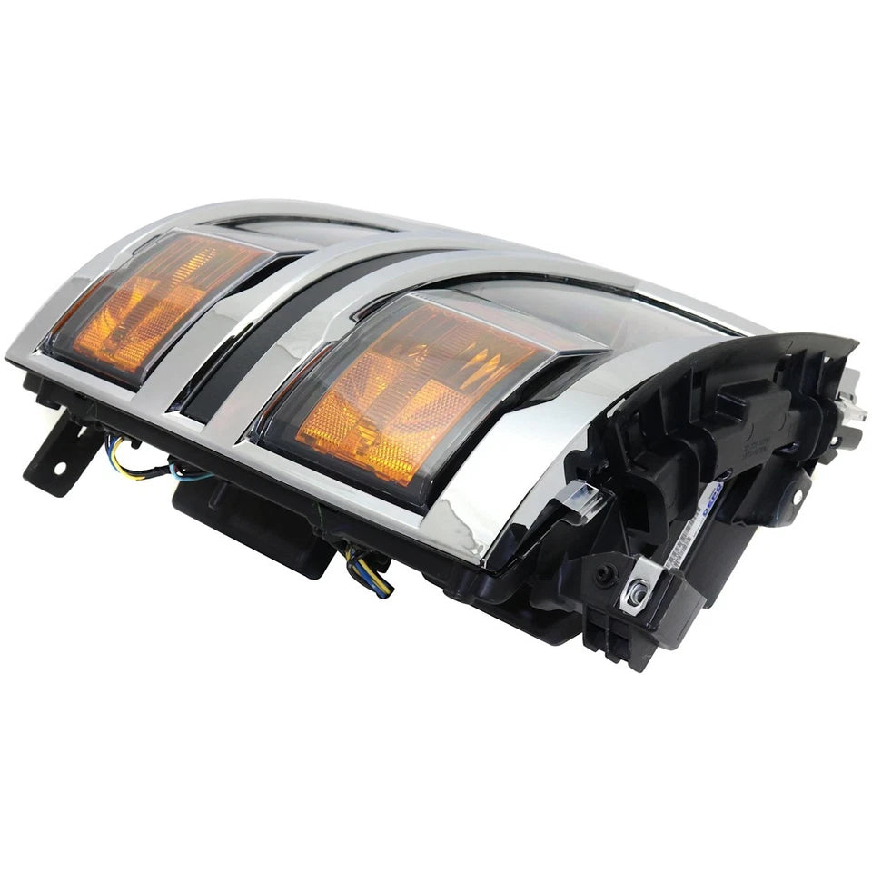 2014–2015 Chevrolet Silverado 1500 Headlight Set LT / WT Halogen Chrome | OEM Fit