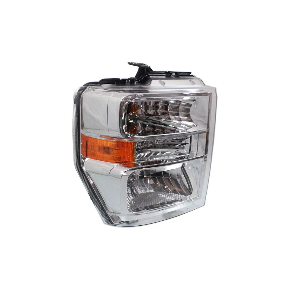 2008–2025 Ford E-350 Super Duty Headlight Set Driver & Passenger Side Halogen with Bulbs Pair 2Pc | OEM Fit