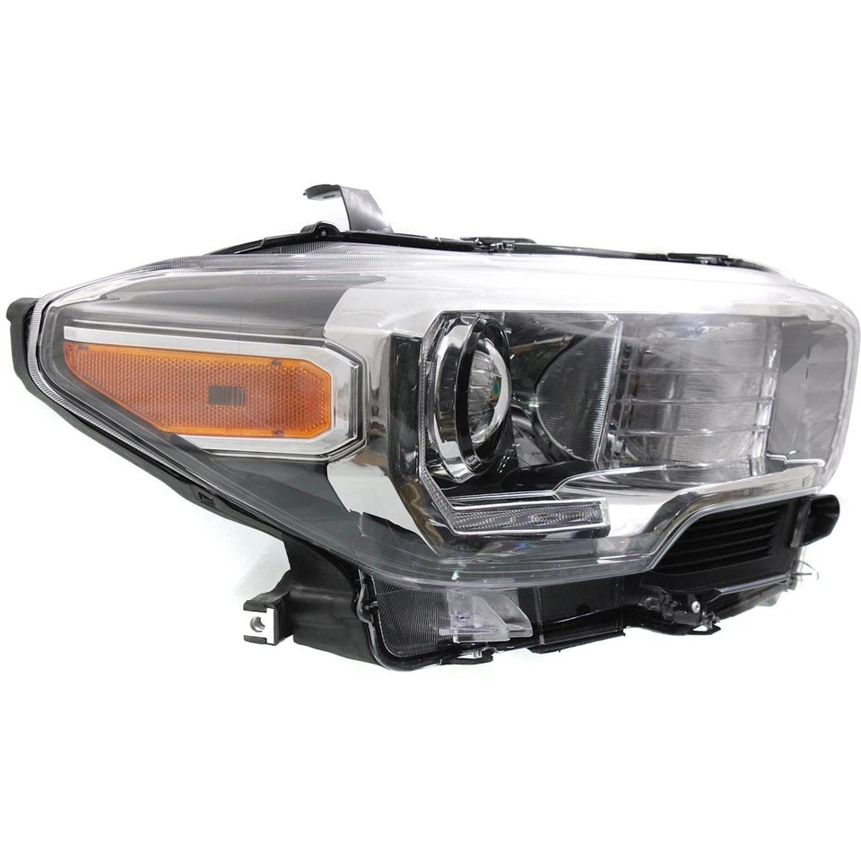 2016–2018 Toyota Tacoma Headlight Set Left & Right Black Housing 2Pc | OEM Fit