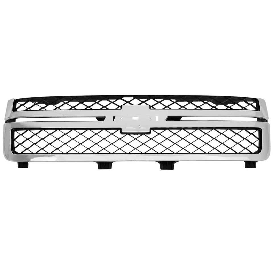 2011–2014 Chevrolet Silverado 2500HD / 3500HD Grille Assembly Black & Chrome | OEM Fit