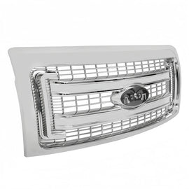 2009–2014 Ford F-150 Truck Front Upper Bumper Chrome Grille Trim DL3Z-8200-DA | OEM Fit