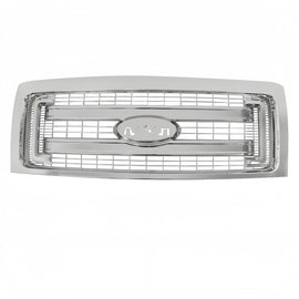 2009–2014 Ford F-150 Truck Front Upper Bumper Chrome Grille Trim DL3Z-8200-DA | OEM Fit