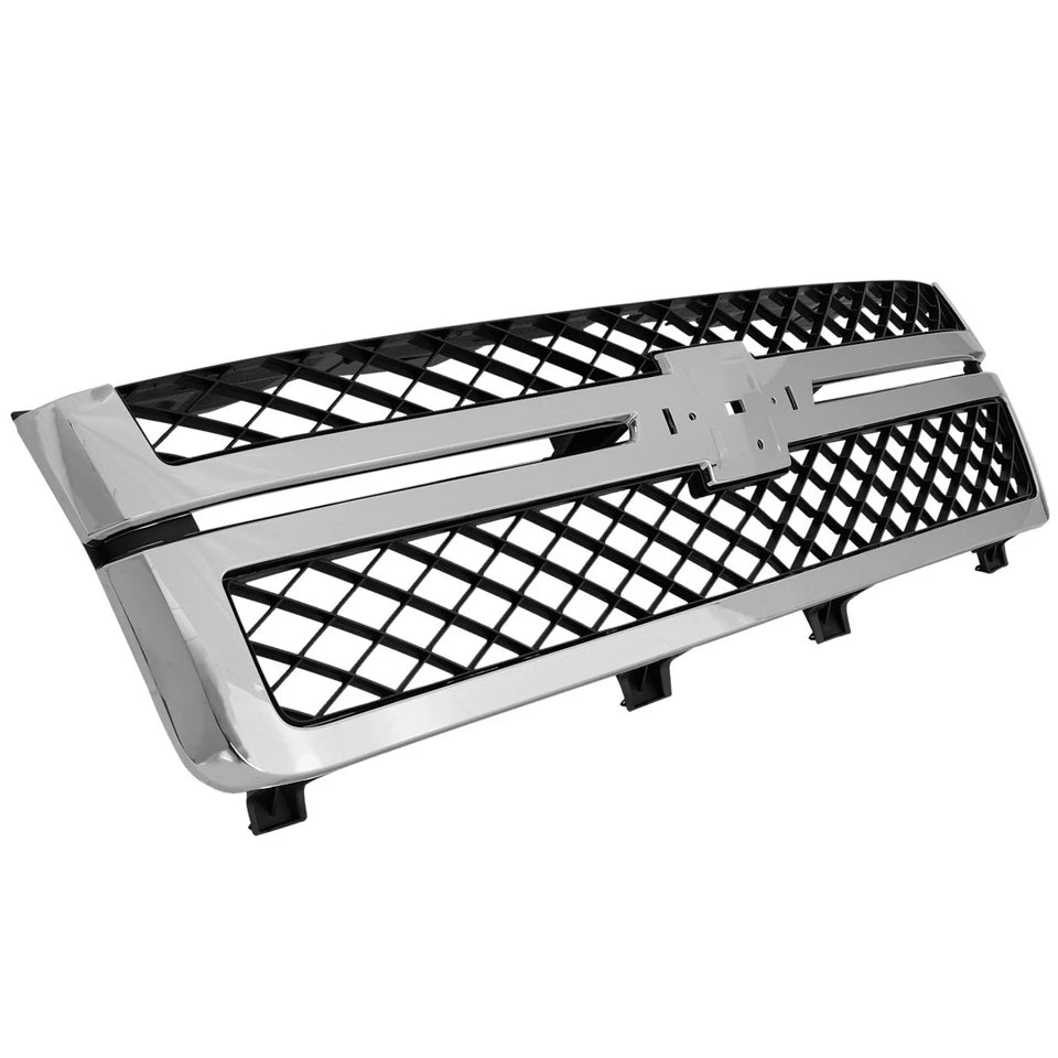 2011–2014 Chevrolet Silverado 2500HD / 3500HD Grille Assembly Black & Chrome | OEM Fit