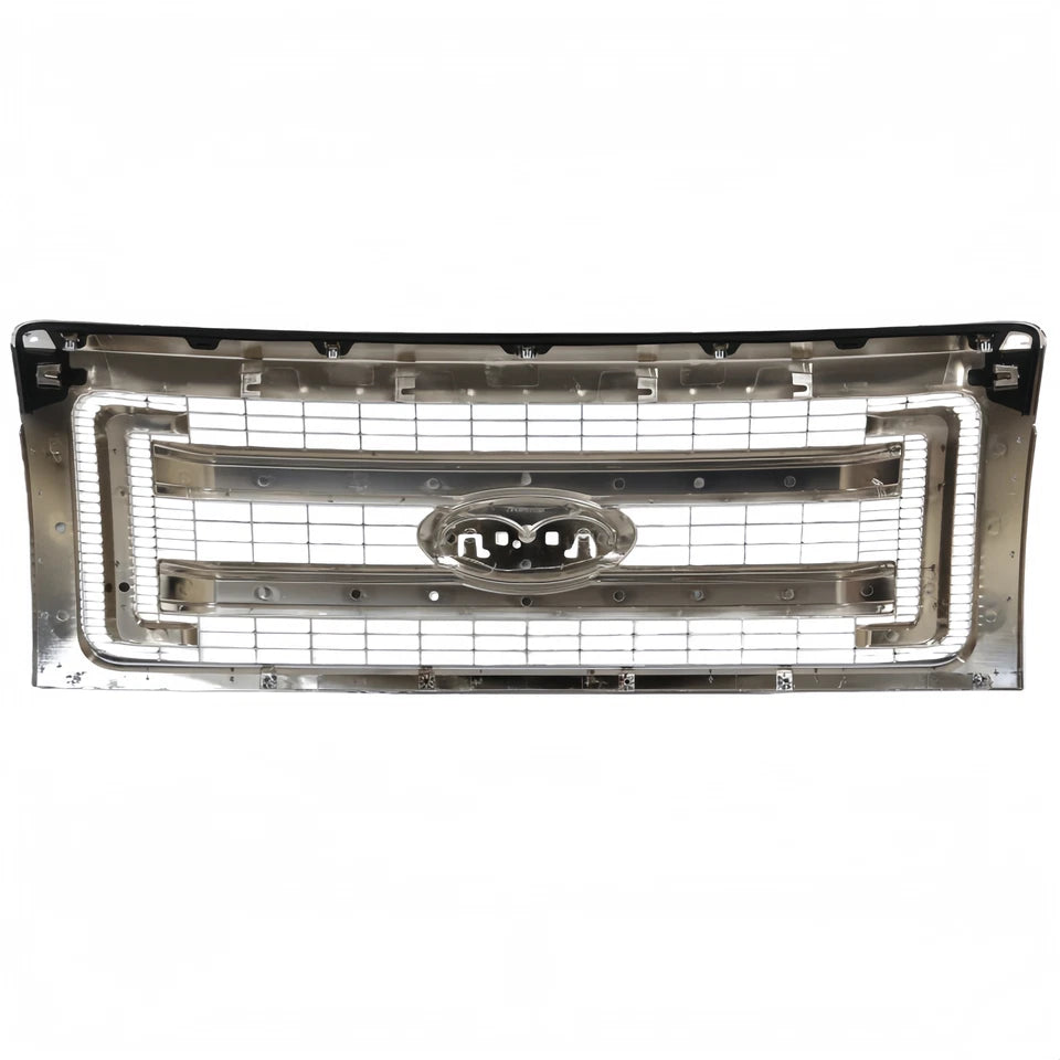 2009–2014 Ford F-150 Truck Front Upper Bumper Chrome Grille Trim DL3Z-8200-DA | OEM Fit