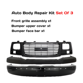 2003-23 GMC Savana 1500 2500 3500 Front Bumper Primed & Grille Assembly Kit | OEM Fit