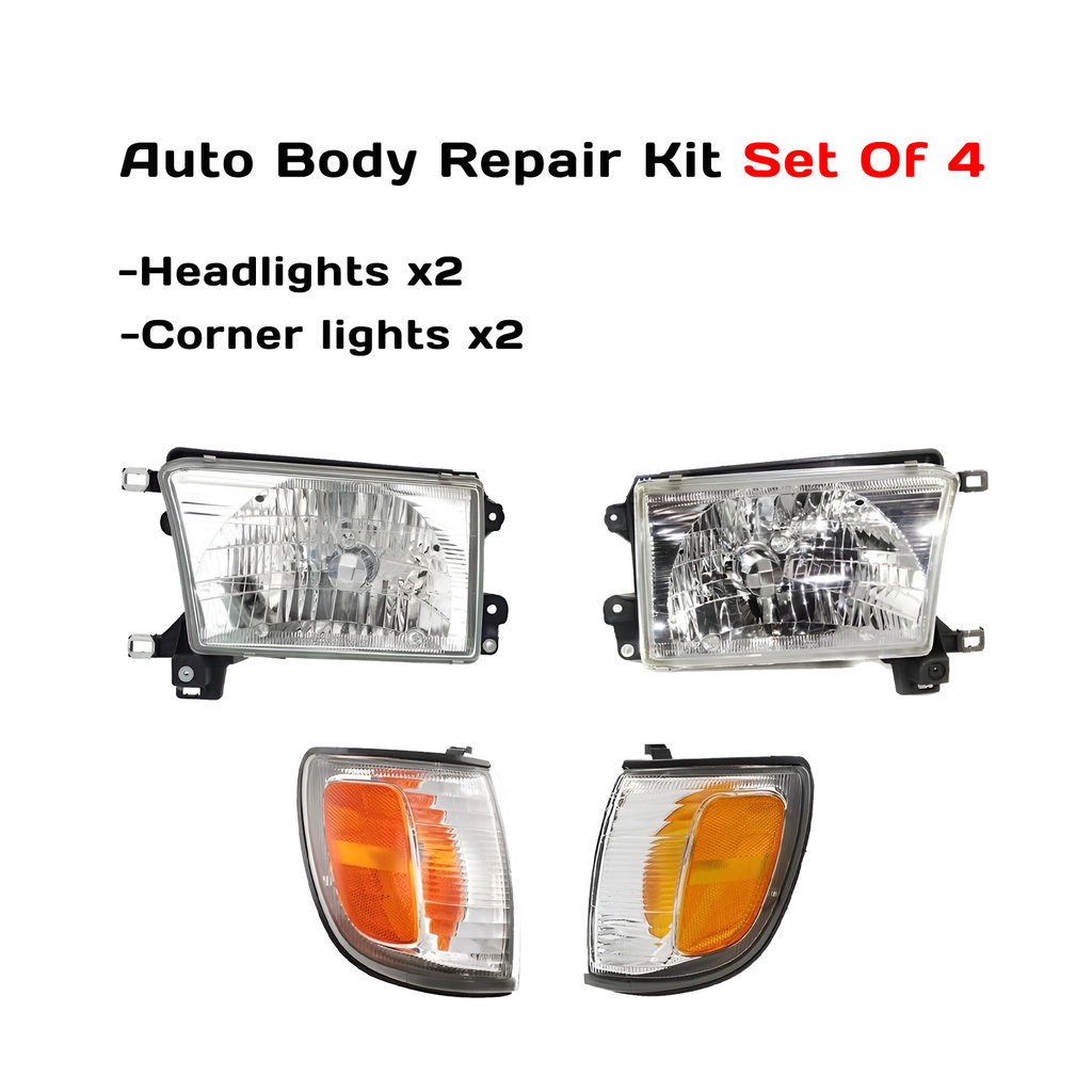 1999–2002 Toyota 4Runner Headlight and Corner Light Set Left and Right Side | OEM Fit
