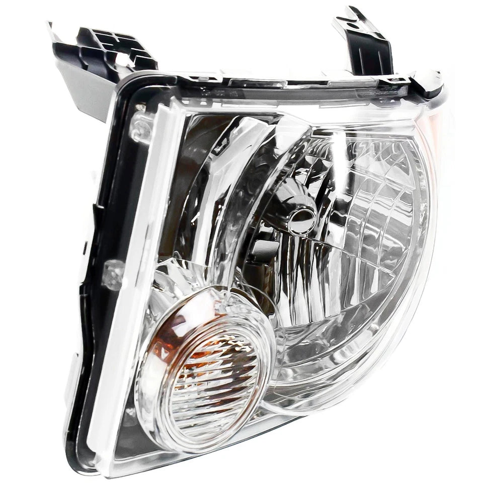 2008–2012 Ford Escape SUV Chrome Headlights Assembly W/ Amber Corner Lamps Pair | OEM Fit