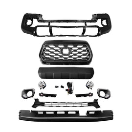 2016-2023 Toyota Tacoma Front Bumper Cover Grille with Fog Lights Complete Kit | OEM Fit
