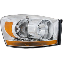 Load image into Gallery viewer, 2006–2008 Dodge Ram 1500 Headlight Assembly Set Left and Right Side Chrome w/ Bulb(s) | OEM Fit