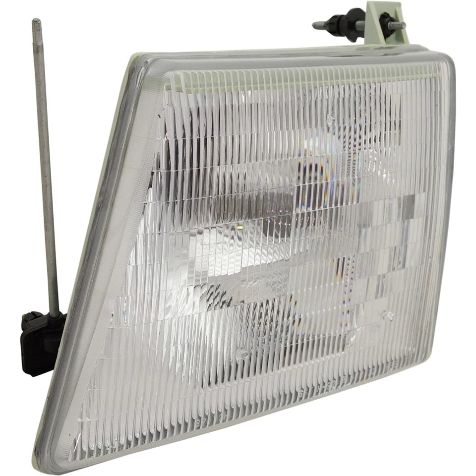 Headlights For 1999-2007 Ford E-350 Super Duty Driver & Passenger Side Halogen w/ Bulbs (Pair, Set of 2)