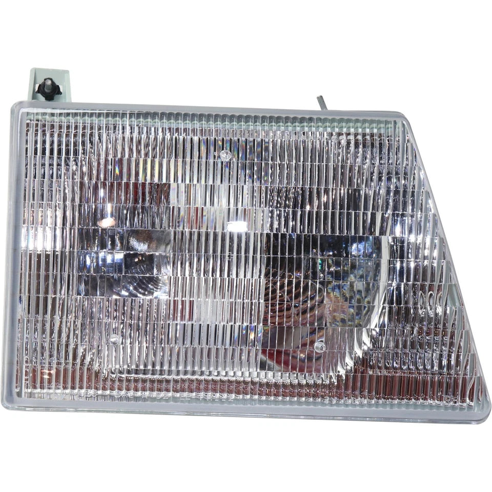1992–1996 Ford E-350 Econoline Headlight Set Left and Right Side Halogen w/ Bulb(s) | OEM Fit