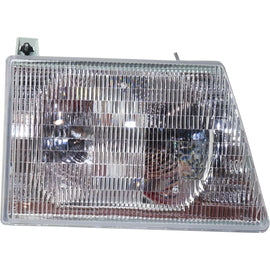 1992–1996 Ford E-350 Econoline Headlight Set Left and Right Side Halogen w/ Bulb(s) | OEM Fit