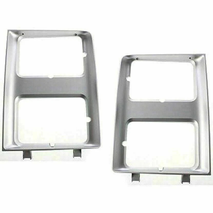 1985–1988 Chevy GMC C/K Series Pickup/Suburban Headlight Bezel Trim Silver | OEM Fit