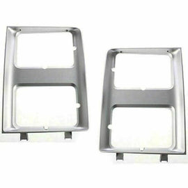 1985–1988 Chevy GMC C/K Series Pickup/Suburban Headlight Bezel Trim Silver | OEM Fit