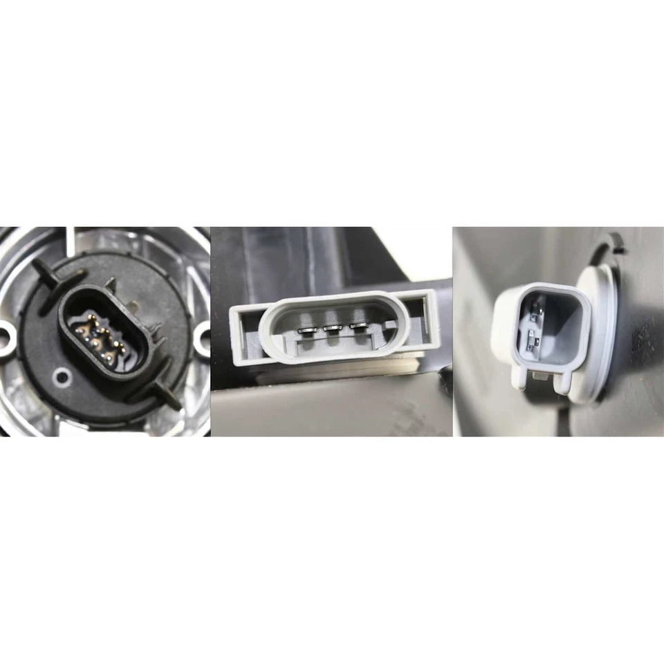 2006–2008 Dodge Ram 1500 Headlight Set Left and Right Side Black Housing w/ Bulb(s) | OEM Fit