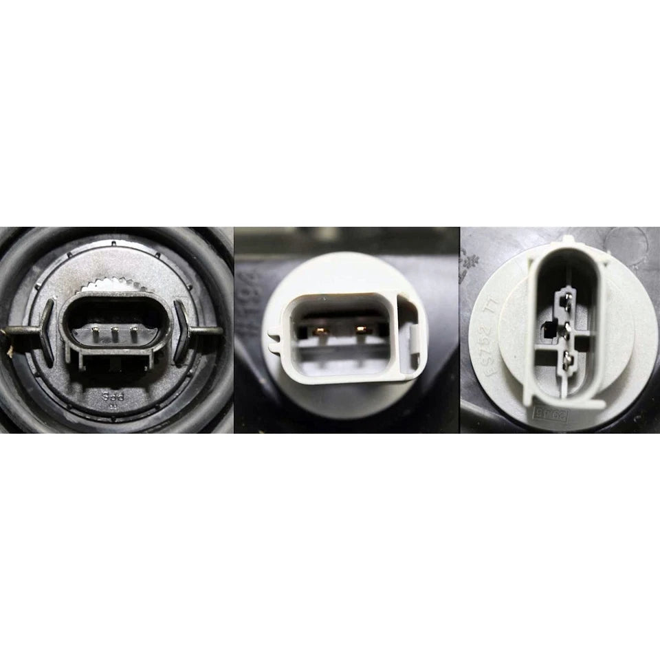 2008–2012 Ford Escape SUV Chrome Headlights Assembly W/ Amber Corner Lamps Pair | OEM Fit