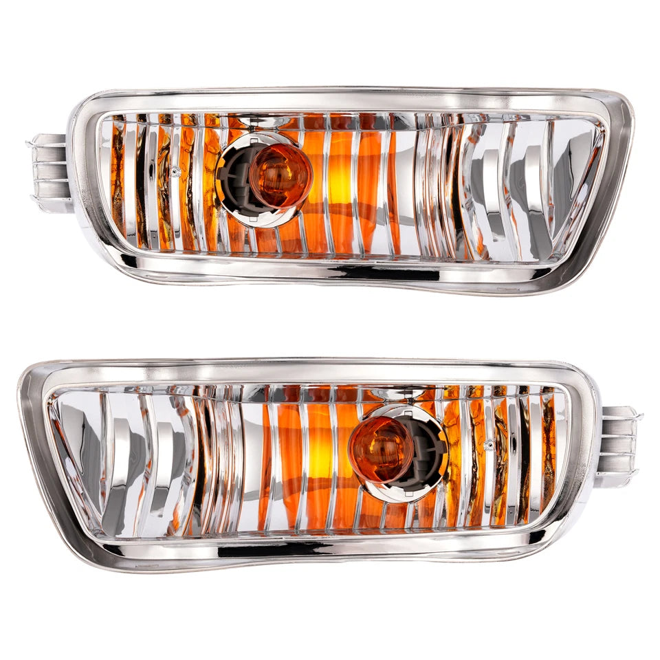 2001-2004 Toyota Tacoma Front Bumper Turn Signal Lights Driver & Passenger | OEM Fit