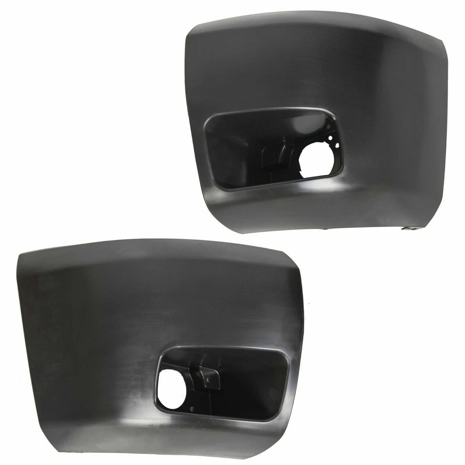 2007–2013 Chevrolet Silverado 1500 Front Bumper End Caps Fog Light Cover Set | OEM Fit