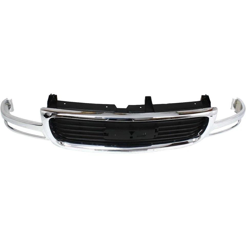 1999–2002 GMC Sierra 1500/2500 Grille Assembly Chrome Shell | OEM Fit