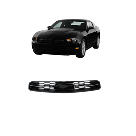 2010-2012 Ford Mustang Grille Chrome Shell w/ Black Insert Plastic | OEM Fit