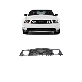 2010-2012 Ford Mustang Grille Textured Gray Plastic | OEM Fit