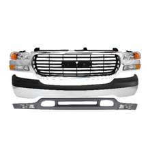 Load image into Gallery viewer, 1999-2002 GMC Sierra / 2000-2006 Yukon Front Bumper Chrome &amp; Grille Assembly Kit | OEM Fit