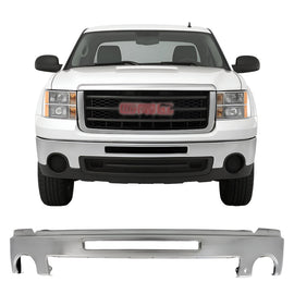 2007–2013 GMC Sierra 1500 2500HD 3500HD Front Bumper Chrome Steel | OEM Fit