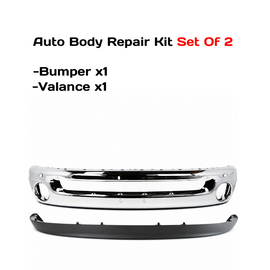 2002–2008 Dodge Ram 1500 / 2002–2009 Ram 2500 / 2003–2009 Ram 3500 Front Bumper Kit Chrome | OEM Fit