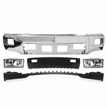 Load image into Gallery viewer, 2014-2015 Chevrolet Silverado 1500 Front Bumper Chrome &amp; Fog Lights Kit | OEM Fit