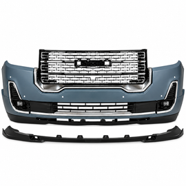 2020-2023 GMC Acadia Denali Front Bumper Assembly kit with Sensor Hole | OEM Fit