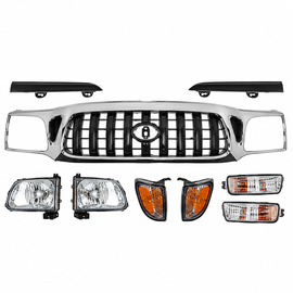 2001-2004 Toyota Tacoma Front Grille Assembly & Headlight Assembly Kit | OEM Fit